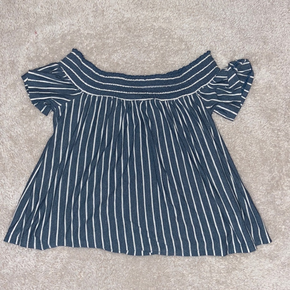 American Eagle Striped Flowy Shirt